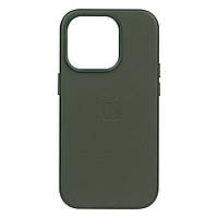 Чехол Leather Case для Apple iPhone 14 Pro Sequoia green ES, код: 7607084