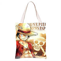 Сумка шоппер Jsstore Аниме One Piece 390х350 Разноцветный BB, код: 6979909