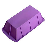 Форма для хлеба силиконовая прямоугольная 25*13,5*7 см фиолетовая A-Plus 1923 EM, код: 8380262
