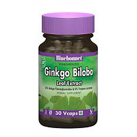 Гинкго Билоба Bluebonnet Nutrition Ginkgo Biloba Leaf Extracte 30 Caps FT, код: 7517504