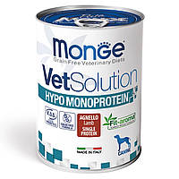 Корм Monge VetSolution Wet Hypo Canine Agnello влажный гипоаллергенный для взрослых собак 400 SX, код: 8452375