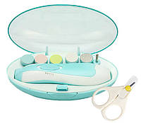 Набор Детская электрическая полировальная машинка для ногтей и ножницы для новорожденных дете UM, код: 6960042
