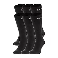 Мужские Носки Nike U NK EVERYDAY CUSH CRW 6PR 132 Черный 46-50 (SX7666-010 46-50) z113-2024