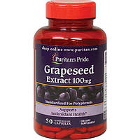 Антиоксидант Puritan's Pride Grapeseed Extract 100 mg 50 Caps FT, код: 7518842