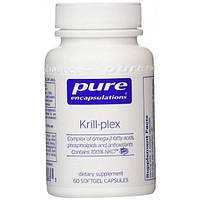 Масло криля Pure Encapsulations Krill-plex 60 Softgel Capsules PE-00683 EM, код: 7707188