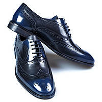 Чоловічі туфлі оксфорди Анерлі II TANNER 45 Сині FS, код: 2630687