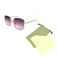Сонцезахисні окуляри Matrix Shine із золото-блакитною металевою оправою і фіолетово-рожевим г SC, код: 7416157