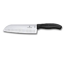 Кухонний ніж Victorinox Santoku 17 см Чорний (6.8523.17G) SC, код: 1709223