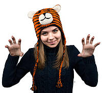 Шапка с ушками Kathmandu Animals Tiger Оne size Оранжевый (22935) PP, код: 1483132