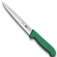 Кухонный нож Victorinox Fibrox Filleting Flex для филе 18 см Зеленый (5.3704.18) EV, код: 1709101