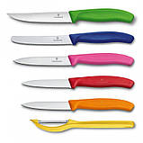 Набір кухонних ножів і підставки Victorinox Swiss Classic Utility Block 7 предметів Різнокольор SC, код: 1709181, фото 2