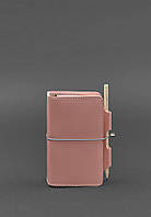 Кожаный блокнот (Софт-бук) 3.0 розовый BlankNote OM, код: 8132238