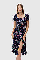 Платье с узором женское OnMe CTM WTC02318 XS Синий (2000989948254) SB, код: 8413882