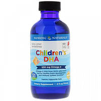 Омега 3 Nordic Naturals Children's DHA 530 mg 4 fl oz 119 ml Strawberry TN, код: 7518181