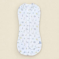 Евро-пеленка для новорожденных кулир на молнии Dexter s animals 0-3 месяца Белый (13168406893 SC, код: 8370200