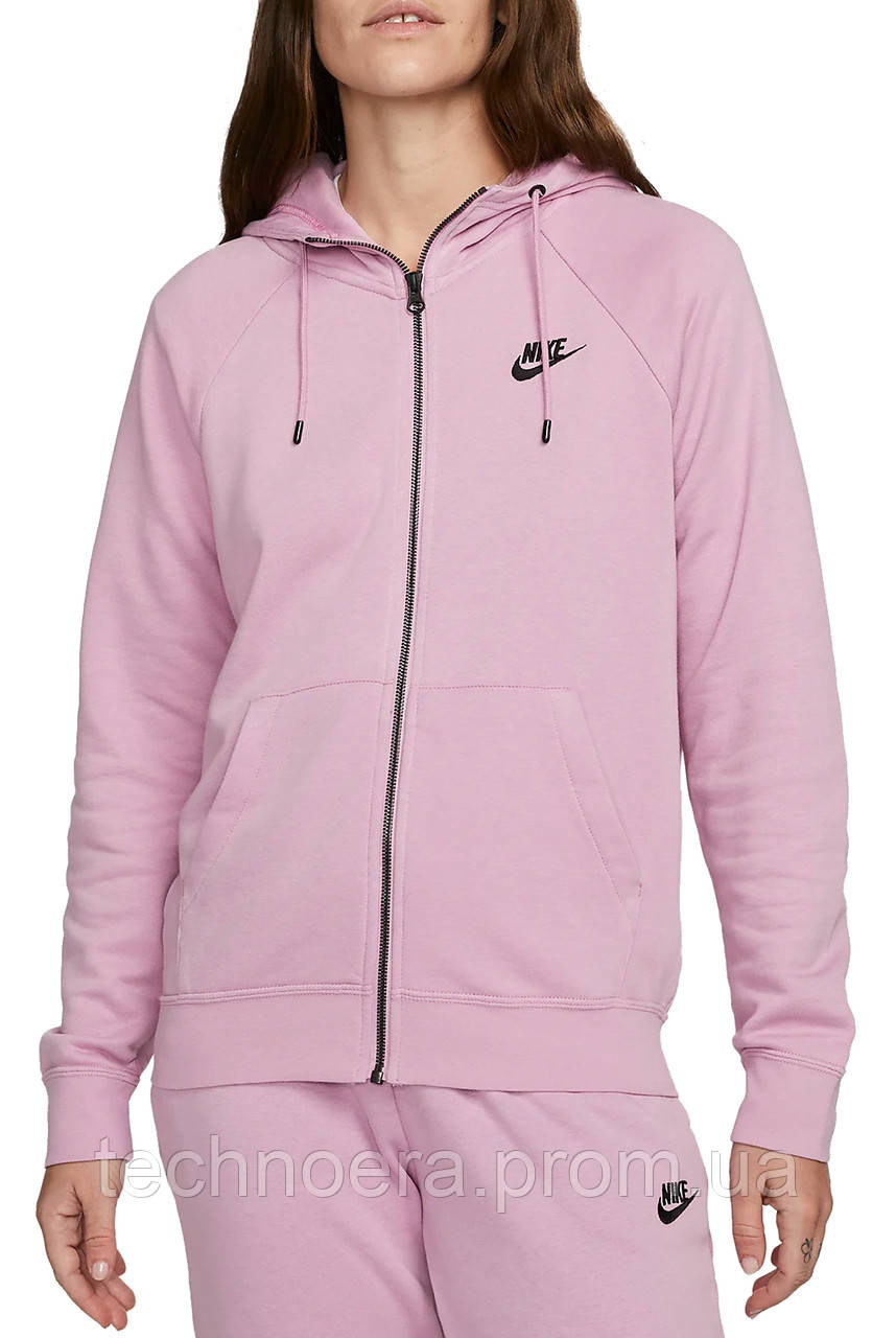 Кофта жіночі Nike Hooded Sweatshirt Sportswear Essential (DX2317-522) S рожевий TN, код: 8305571