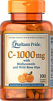 Витамин С с биофлавоноидами Puritans Pride 1000 мг 100 капсул (31032) KV, код: 1535922