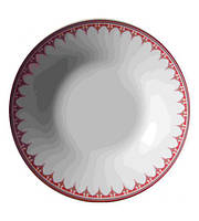 Набор 6 суповых тарелок Вышиванка Red ромб диаметр 20.5см ST FG, код: 8389718