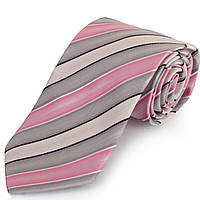 Краватка поліестерова стандартна сіро-рожева Schönau -58 SC, код: 7764066
