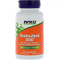 Репродуктивное Здоровье Мужчин ТестоДжек, TestoJack 300, Now Foods, 60 капсул EV, код: 6824749