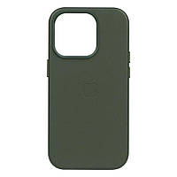 Чехол Leather Case для Apple iPhone 14 Pro Sequoia green EV, код: 7607084