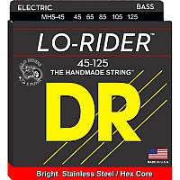 Струны для бас-гитары DR MH5-45 Lo-Rider Stainless Steel Medium 5-String Bass 45 125 OM, код: 6556077