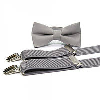 Набор подтяжки и бабочка Gofin suspenders Abp-12007 Серый (ABP-12007) UD, код: 1234364