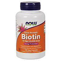 Биотин В7 Now Foods 10000 мкг 120 гелевых капсул (NF0479) FG, код: 1826869