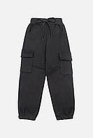Спортивные брюки для мальчика 122 черный Lizi Kids ЦБ-00220699 EV, код: 8428773