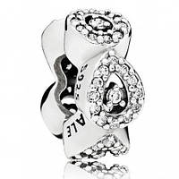 Серебряный шарм Pandora Каскад 796270CZ KV, код: 7359417