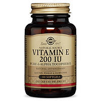Витамин E Solgar Vitamin E 200 IU Mixed Tocopherols 100 Softgels UD, код: 7519205