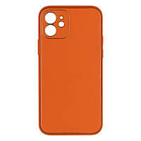 Чехол Leather Case Gold with Frame для Apple iPhone 12 Mini Orange TP, код: 7444656