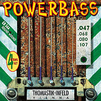 Струны для бас-гитары Thomastik-Infeld EB344 Powerbass Round Wound Medium Light 4-Strigs Bass SX, код: 6868263