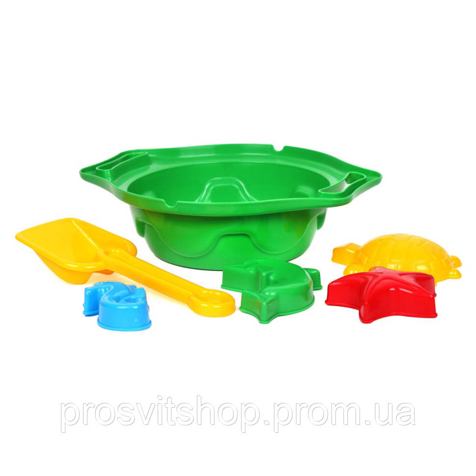 Дитяча іграшка Набір пісочний К ТехноК 1431TXK у сітці Зелений PI, код: 8074430