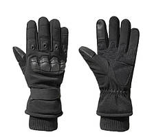 Зимові рукавички на флісі чорні Solve 30202 L FG, код: 8447206