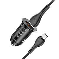 Автомобильное зарядное устройство Hoco NZ1 36W QC3.0 USB на Type-C Черный SC, код: 7824098