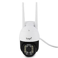 IP-камера видеонаблюдения уличная CAMERA C18 TUYA APP WIFI IP 3.0mp, Белая US, код: 8174244