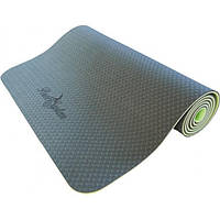 Коврик для йоги и фитнеса Power System Yoga Mat Premium PS-4060 Green EJ, код: 7334589