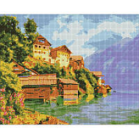 Алмазна мозаїка Затишна затока ©Екатерина Терещенко Ідейка AMO7529 40х50 см SC, код: 8138444