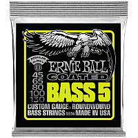 Струны для бас-гитары Ernie Ball 3836 Coated Regular Slinky 5-String Bass Strings 45 130 SB, код: 6838975