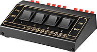 Перехідник аудіо Goobay Terminal block 8x2 F F Switch Speaker 4xPair 200W чорний (75.01.1934) OM, код: 7454419