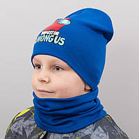 Детская шапка с хомутом КАНТА Among размер 52-56 синий (OC-589) FE, код: 6489532