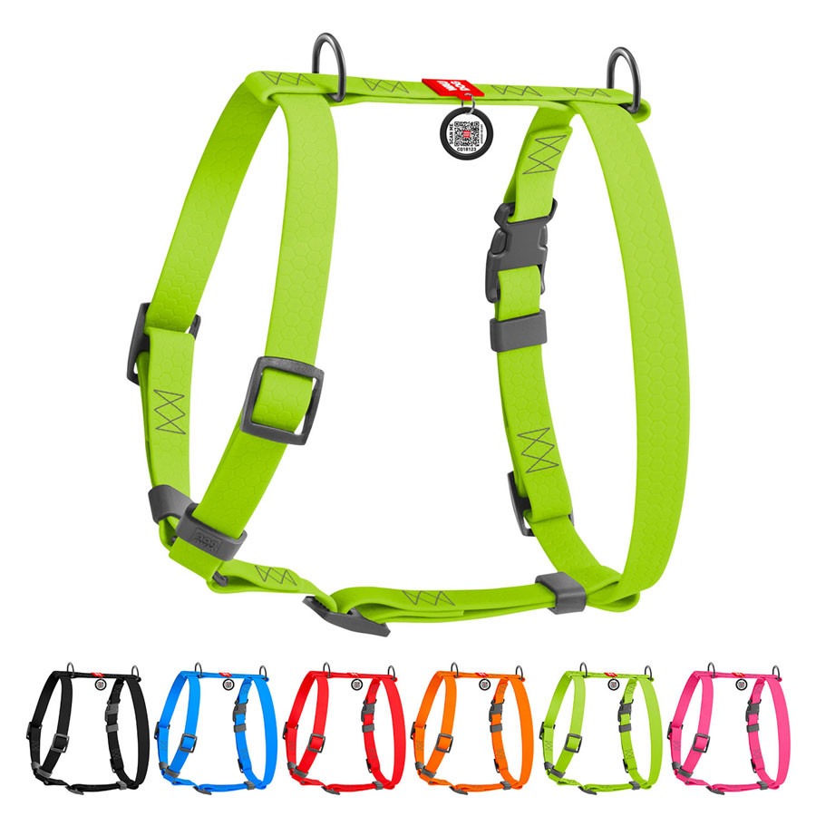 Шлея для собак водостійка анатомічна Н-подібна WAUDOG Waterproof з QR-паспортом, пластикова, фото 1