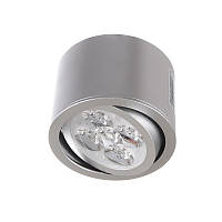Светильник потолочный led накладной Brille 5W LED-321 Серебристый EV, код: 7272986