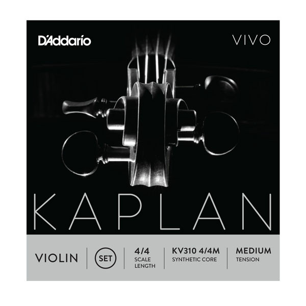 Струни для скрипки d'addario KV310 4/4M KAPLAN VIVO VIOLIN STRINGS 4/4 MEDIUM