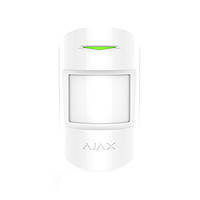 Беспроводной датчик движения Ajax MotionProtect Plus white EU с микроволновым сенсором TH, код: 6527432