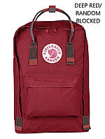 Рюкзак Fjallraven Kanken Laptop 15 Deep Red Random Blocked (1004-27172.325-915) PM, код: 6827156