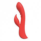 Сексуальний вібратор із кліторальним стимулятором Enchanted Teaser Pro Red Cnt SC, код: 8172975, фото 3