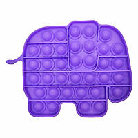 Антистресс PopAr Pop it Фиолетовый слон PP, код: 2690251