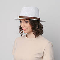 Шляпа LuckyLOOK унисекс федора 817-686 One size Белый TP, код: 7440105
